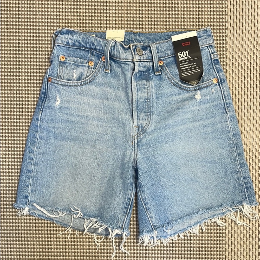 Levis Womens 501 Jean Shorts Size 25
